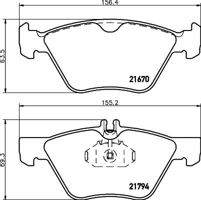 HELLA 8DB 355 007-861 - Jarrupala, levyjarru inparts.fi