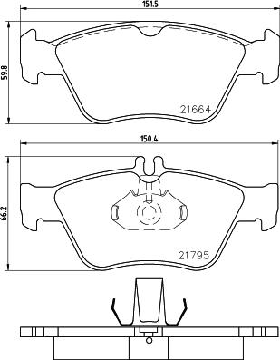 HELLA 8DB 355 007-831 - Jarrupala, levyjarru inparts.fi