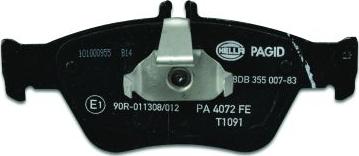 HELLA 8DB 355 007-831 - Jarrupala, levyjarru inparts.fi