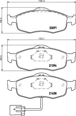 HELLA 8DB 355 007-751 - Jarrupala, levyjarru inparts.fi