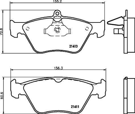 HELLA 8DB 355 007-731 - Jarrupala, levyjarru inparts.fi