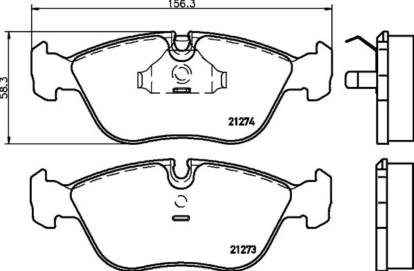 HELLA 8DB 355 007-721 - Jarrupala, levyjarru inparts.fi