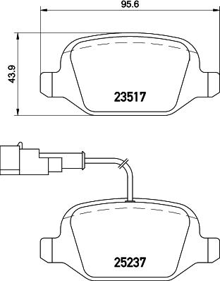 HELLA 8DB 355 019-961 - Jarrupala, levyjarru inparts.fi