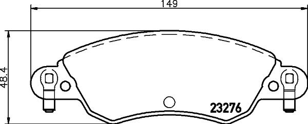 HELLA 8DB 355 019-431 - Jarrupala, levyjarru inparts.fi