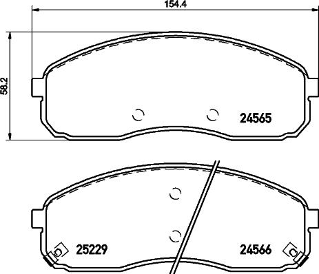 HELLA 8DB 355 019-581 - Jarrupala, levyjarru inparts.fi