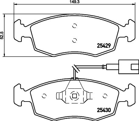 HELLA 8DB 355 019-651 - Jarrupala, levyjarru inparts.fi