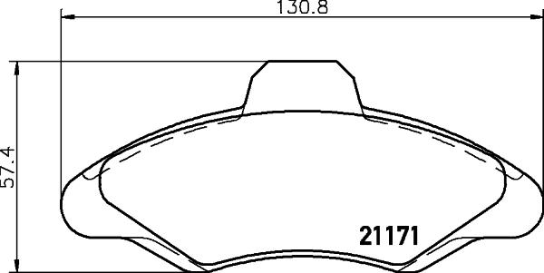 HELLA 8DB 355 019-041 - Jarrupala, levyjarru inparts.fi