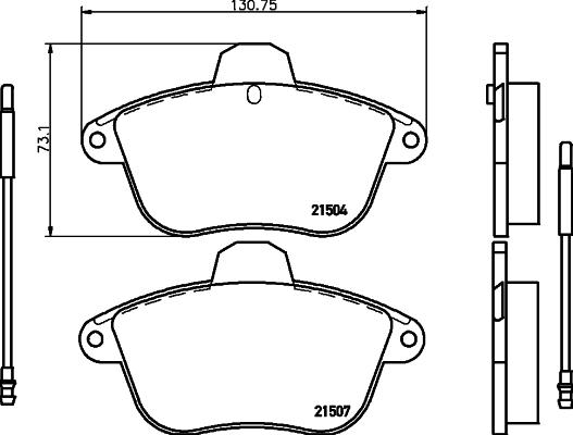 HELLA 8DB 355 019-081 - Jarrupala, levyjarru inparts.fi