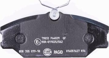 HELLA 8DB 355 019-181 - Jarrupala, levyjarru inparts.fi