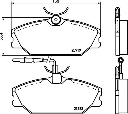 HELLA 8DB 355 019-181 - Jarrupala, levyjarru inparts.fi