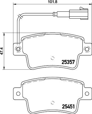 HELLA 8DB 355 019-801 - Jarrupala, levyjarru inparts.fi