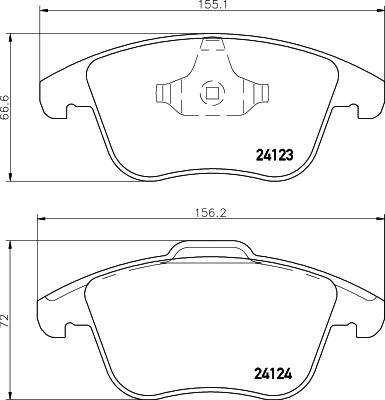 HELLA 8DB 355 019-881 - Jarrupala, levyjarru inparts.fi