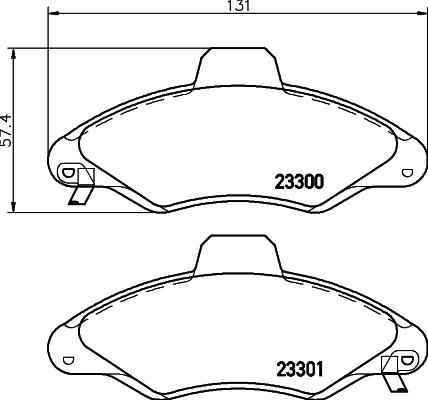 HELLA 8DB 355 019-291 - Jarrupala, levyjarru inparts.fi