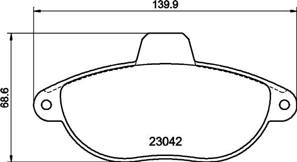 HELLA 8DB 355 019-251 - Jarrupala, levyjarru inparts.fi