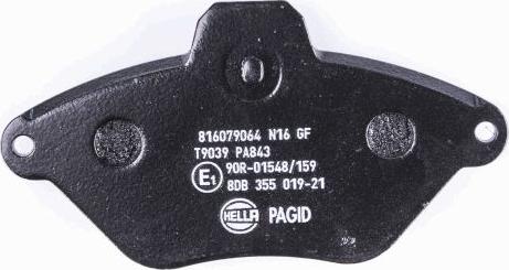 HELLA 8DB 355 019-211 - Jarrupala, levyjarru inparts.fi