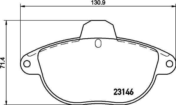 HELLA 8DB 355 019-281 - Jarrupala, levyjarru inparts.fi