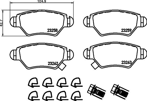 HELLA 8DB 355 019-271 - Jarrupala, levyjarru inparts.fi