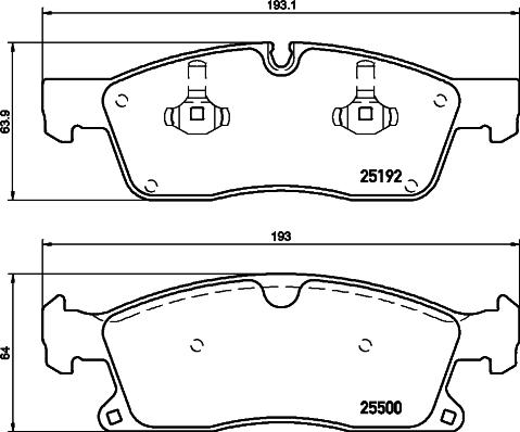 HELLA 8DB 355 019-701 - Jarrupala, levyjarru inparts.fi