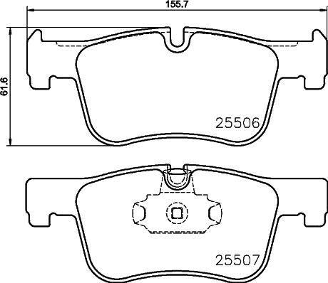 HELLA 8DB 355 019-771 - Jarrupala, levyjarru inparts.fi