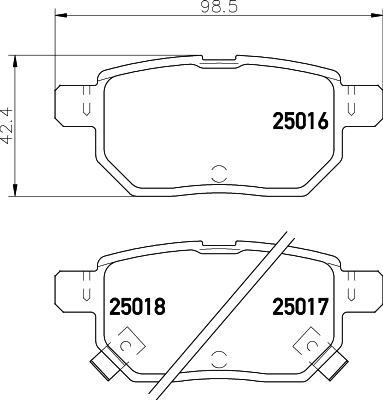 HELLA 8DB 355 014-991 - Jarrupala, levyjarru inparts.fi