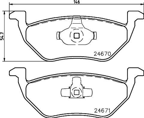 HELLA 8DB 355 014-951 - Jarrupala, levyjarru inparts.fi