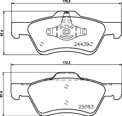 HELLA 8DB 355 014-961 - Jarrupala, levyjarru inparts.fi