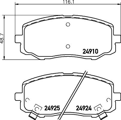 HELLA 8DB 355 014-901 - Jarrupala, levyjarru inparts.fi