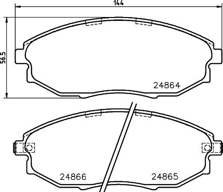 HELLA 8DB 355 023-641 - Jarrupala, levyjarru inparts.fi