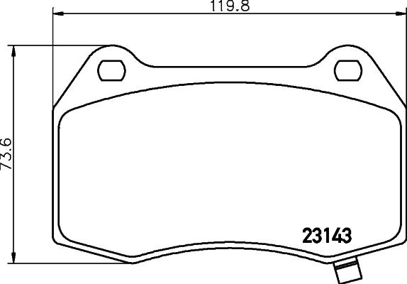 HELLA 8DB 355 014-461 - Jarrupala, levyjarru inparts.fi