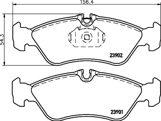 HELLA 8DB 355 014-401 - Jarrupala, levyjarru inparts.fi