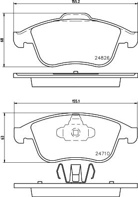 HELLA 8DB 355 014-591 - Jarrupala, levyjarru inparts.fi