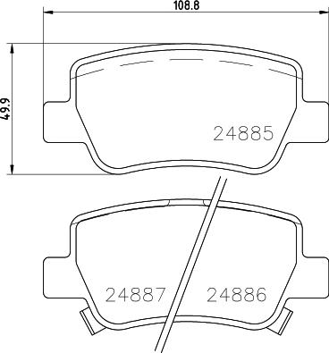 HELLA 8DB 355 014-641 - Jarrupala, levyjarru inparts.fi