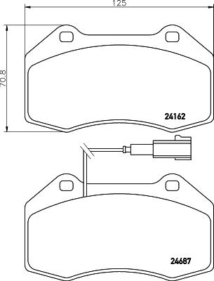 HELLA 8DB 355 014-061 - Jarrupala, levyjarru inparts.fi