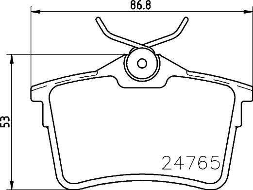 HELLA 8DB 355 014-081 - Jarrupala, levyjarru inparts.fi