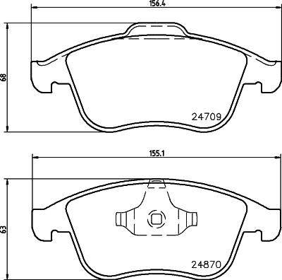 HELLA 8DB 355 014-801 - Jarrupala, levyjarru inparts.fi