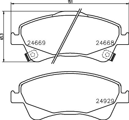 HELLA 8DB 355 014-881 - Jarrupala, levyjarru inparts.fi