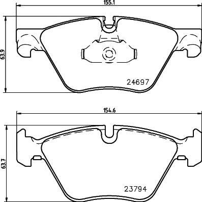 HELLA 8DB 355 014-351 - Jarrupala, levyjarru inparts.fi