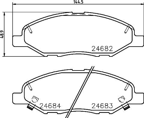 HELLA 8DB 355 014-371 - Jarrupala, levyjarru inparts.fi