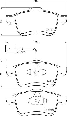 HELLA 8DB 355 014-241 - Jarrupala, levyjarru inparts.fi