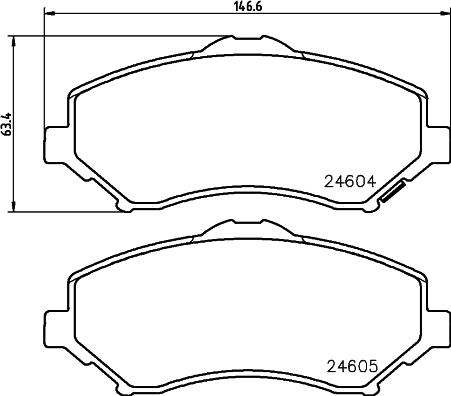 HELLA 8DB 355 031-041 - Jarrupala, levyjarru inparts.fi