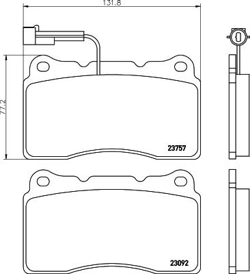 HELLA 8DB 355 014-731 - Jarrupala, levyjarru inparts.fi