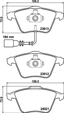 HELLA 8DB 355 015-971 - Jarrupala, levyjarru inparts.fi