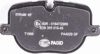 HELLA 8DB 355 015-451 - Jarrupala, levyjarru inparts.fi