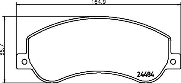 HELLA 8DB 355 015-401 - Jarrupala, levyjarru inparts.fi