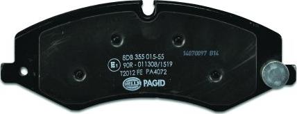 HELLA 8DB 355 015-551 - Jarrupala, levyjarru inparts.fi