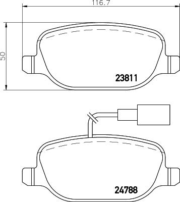 HELLA 8DB 355 015-571 - Jarrupala, levyjarru inparts.fi