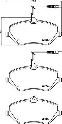 HELLA 8DB 355 015-621 - Jarrupala, levyjarru inparts.fi