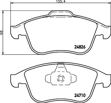 HELLA 8DB 355 015-041 - Jarrupala, levyjarru inparts.fi