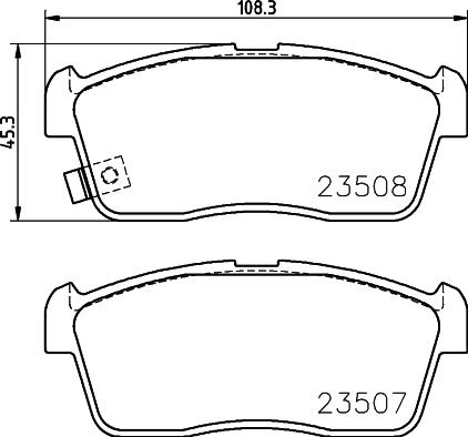 HELLA 8DB 355 015-071 - Jarrupala, levyjarru inparts.fi