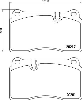 HELLA 8DB 355 015-891 - Jarrupala, levyjarru inparts.fi